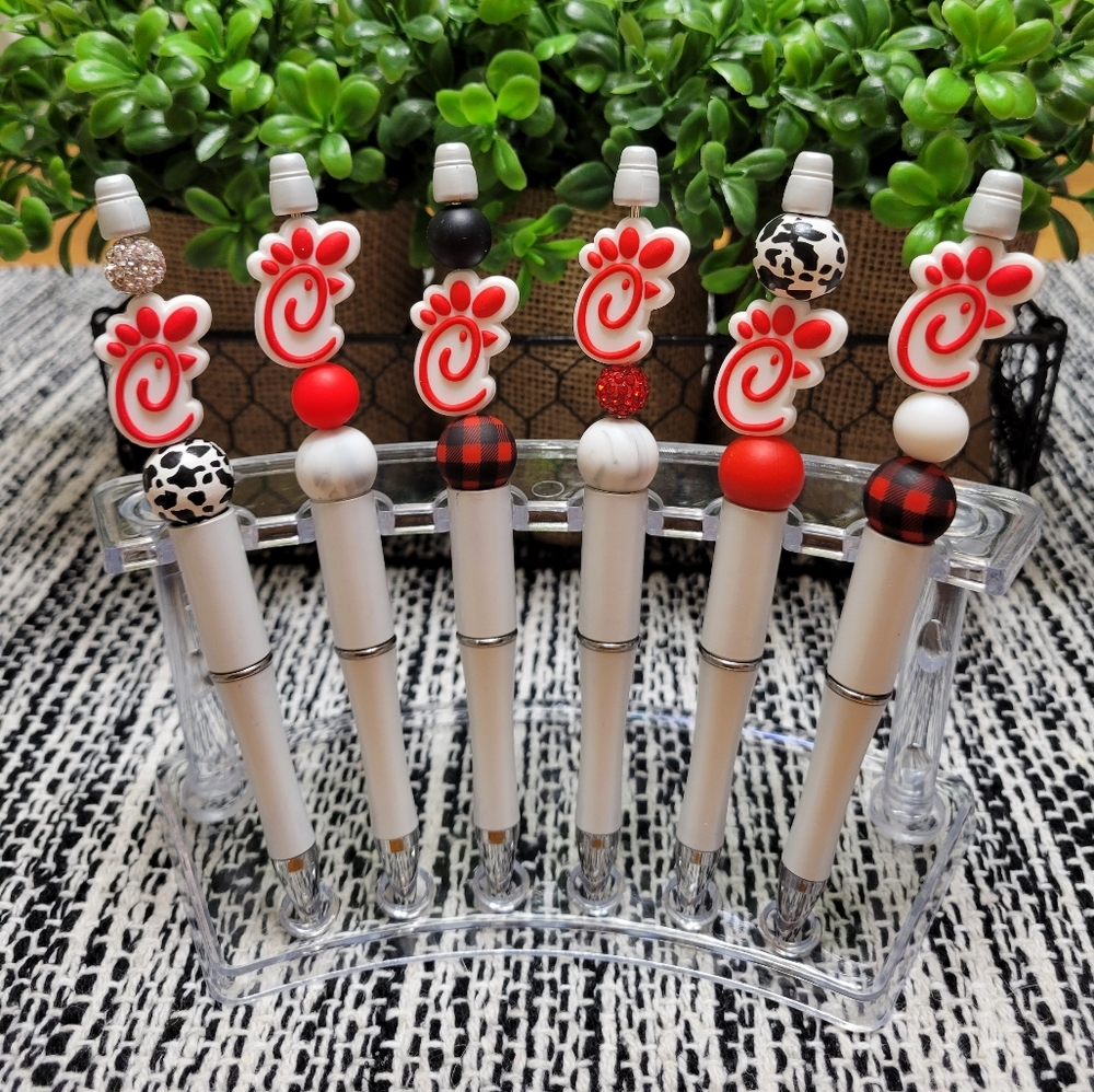 Chick Fil A Beaded Pen